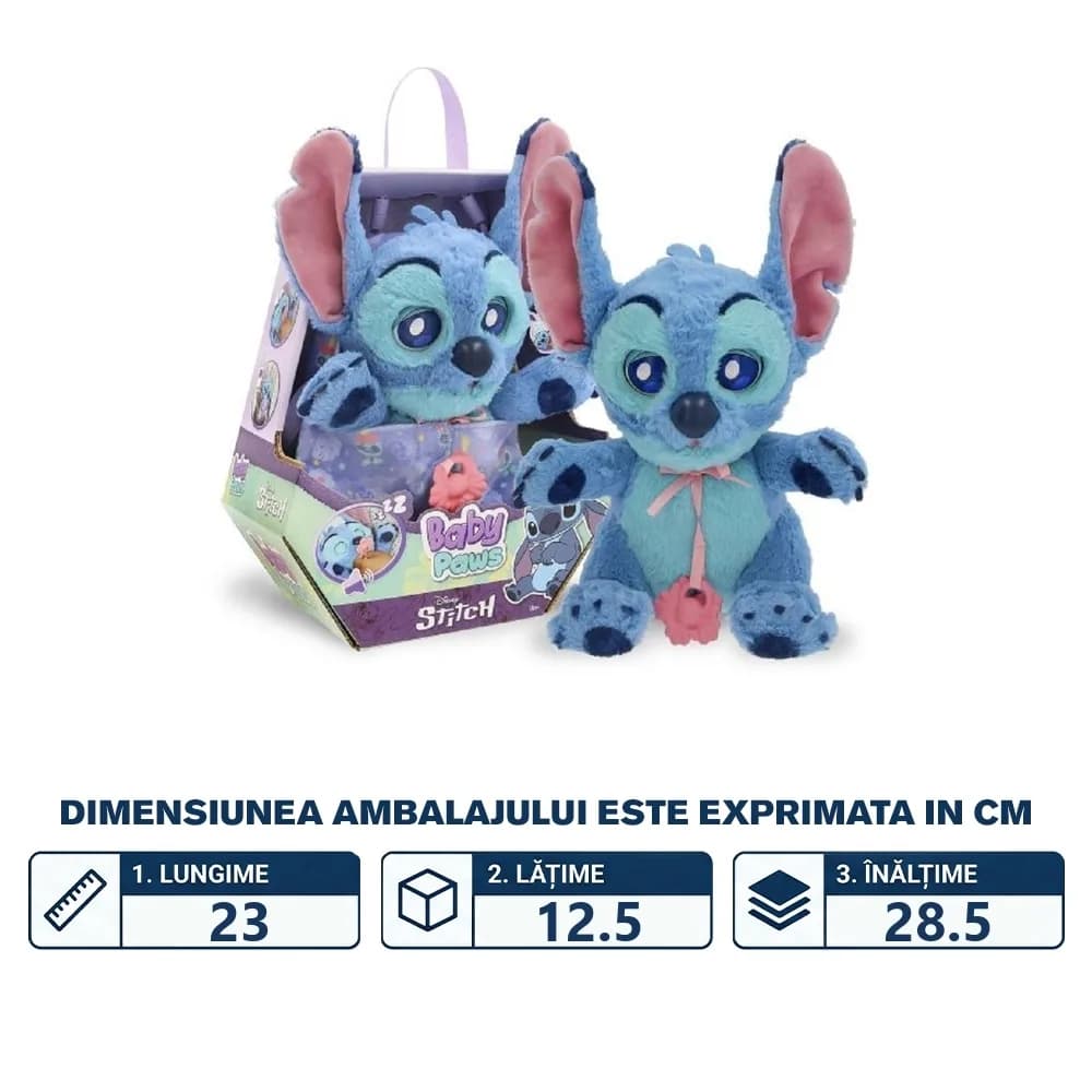 Jucarie interactiva, Stitch baby paws - BLACKFIRE — miniatură