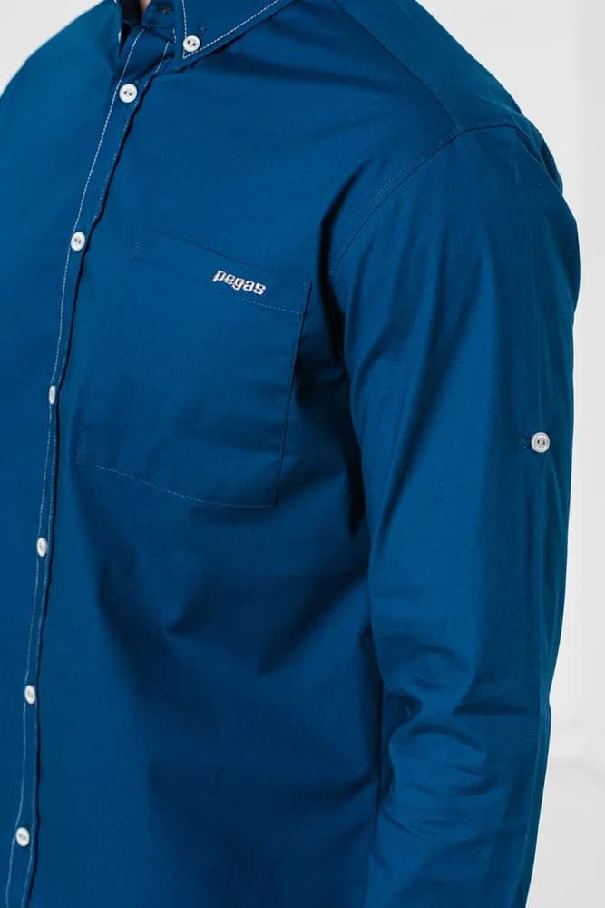 CAMASA CASUAL BARBATI LIGHT NAVY S — miniatură