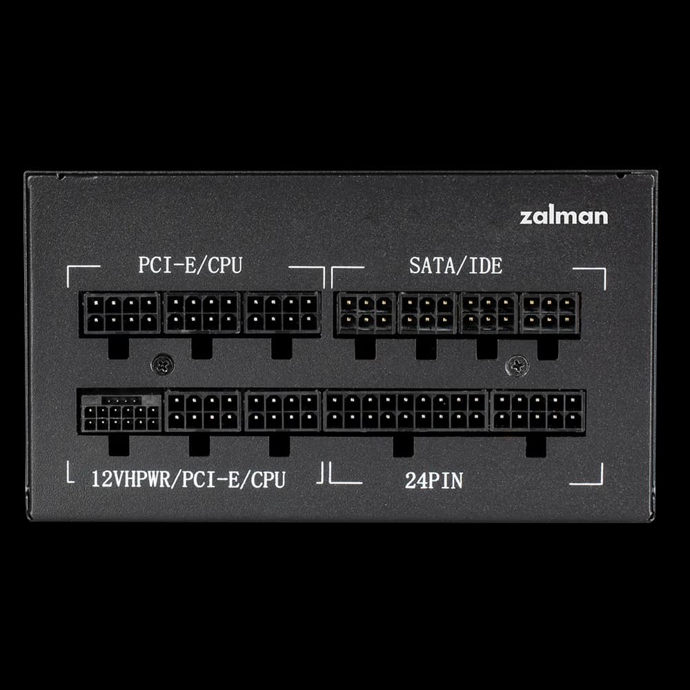 SURSA Zalman "TMX2", 850W, certificare 80 Plus Gold, full modular, fan 120mm, negru, "ZM850-TMX2" — miniatură