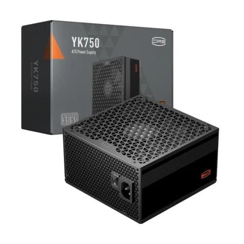 SURSA PCCooler "YK750", 750W, certificare 80 Plus Bronze, non-modular, fan 135mm, negru, "YK750" — miniatură