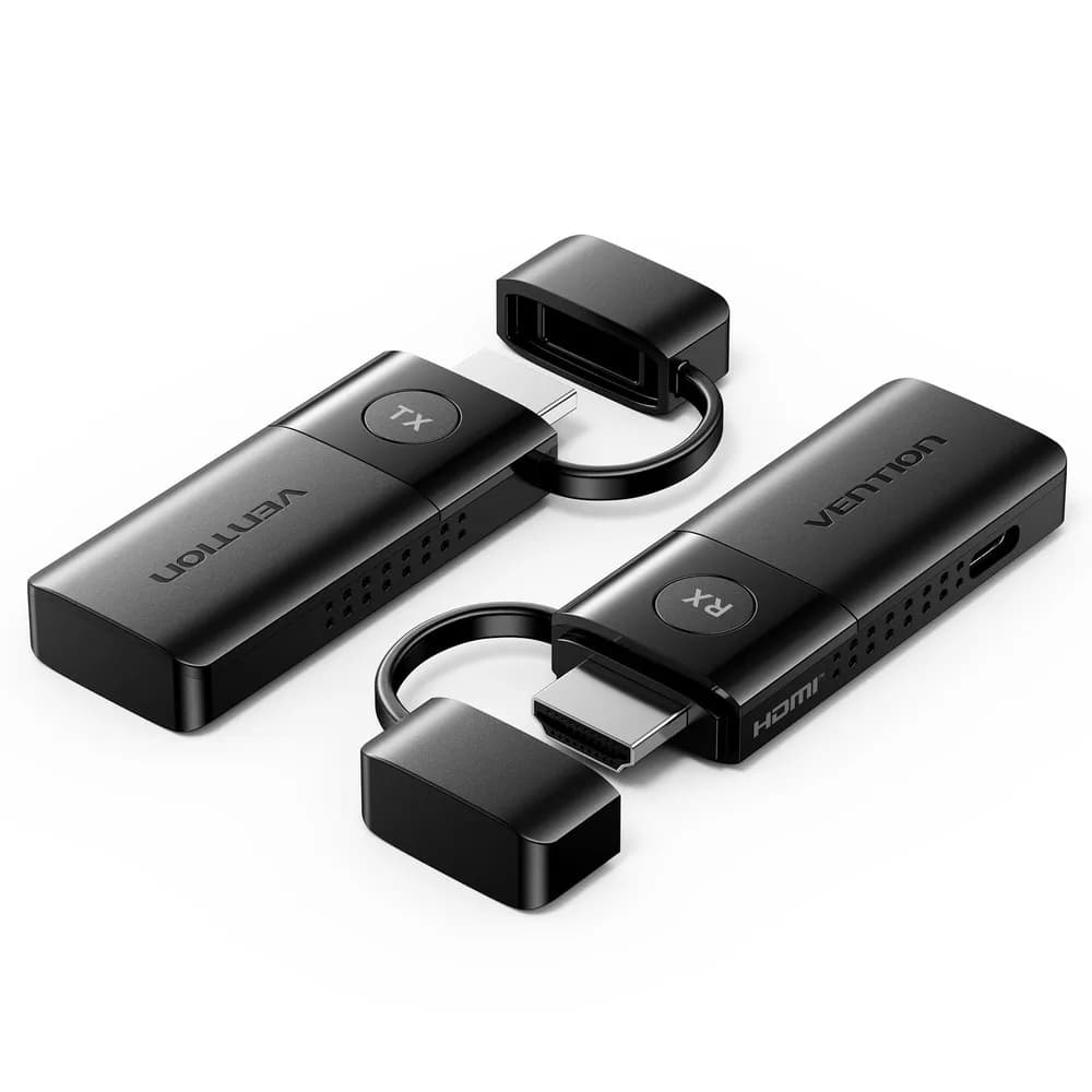 Transmitator video Vention, HDMI(T) USB-C(T), transmite semnal video la max 50m, rezolutie 1080p la 60Hz, 5GHz, negru, "ADKB0" - 6922794738539