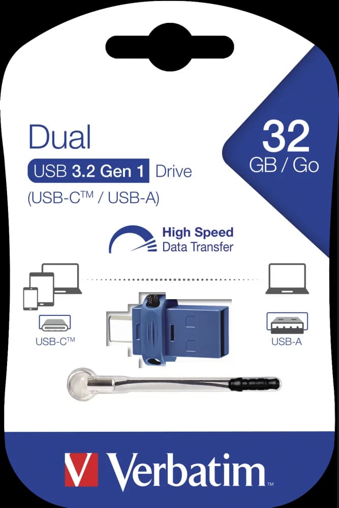 MEMORIE USB VERBATIM StoreNGo DUAL 32GB USB 3.0 + USB C "49966" — miniatură