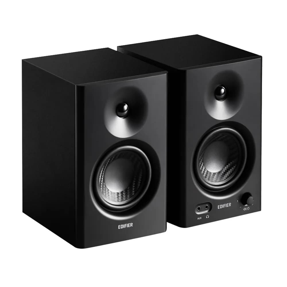 BOXE EDIFIER 2.0, RMS: 42W (2 x 21W), studio monitor, volum, bass, treble, intrare jack 6.35 TRS balanced, RCA, iesire casti, black, "MR4-BK" — miniatură