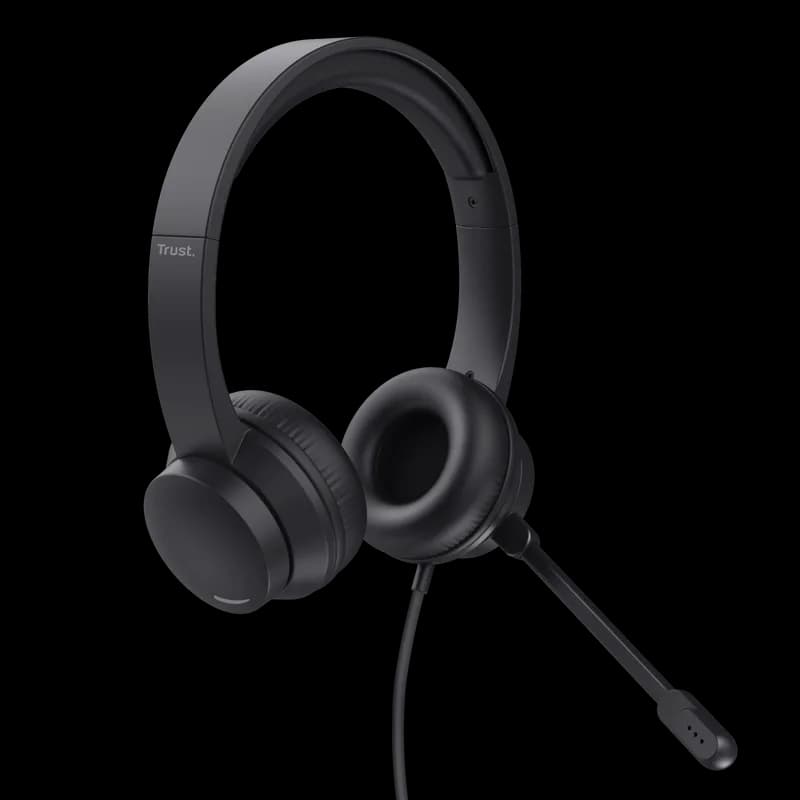 Casti Head-band Trust Ayda, Wired, negru — miniatură