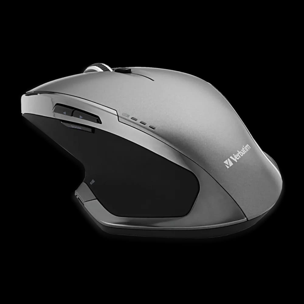 MOUSE VERBATIM FARA FIR DELUXE 8 BUTOANE ILUMINARE ALBASTRA "49041" — miniatură