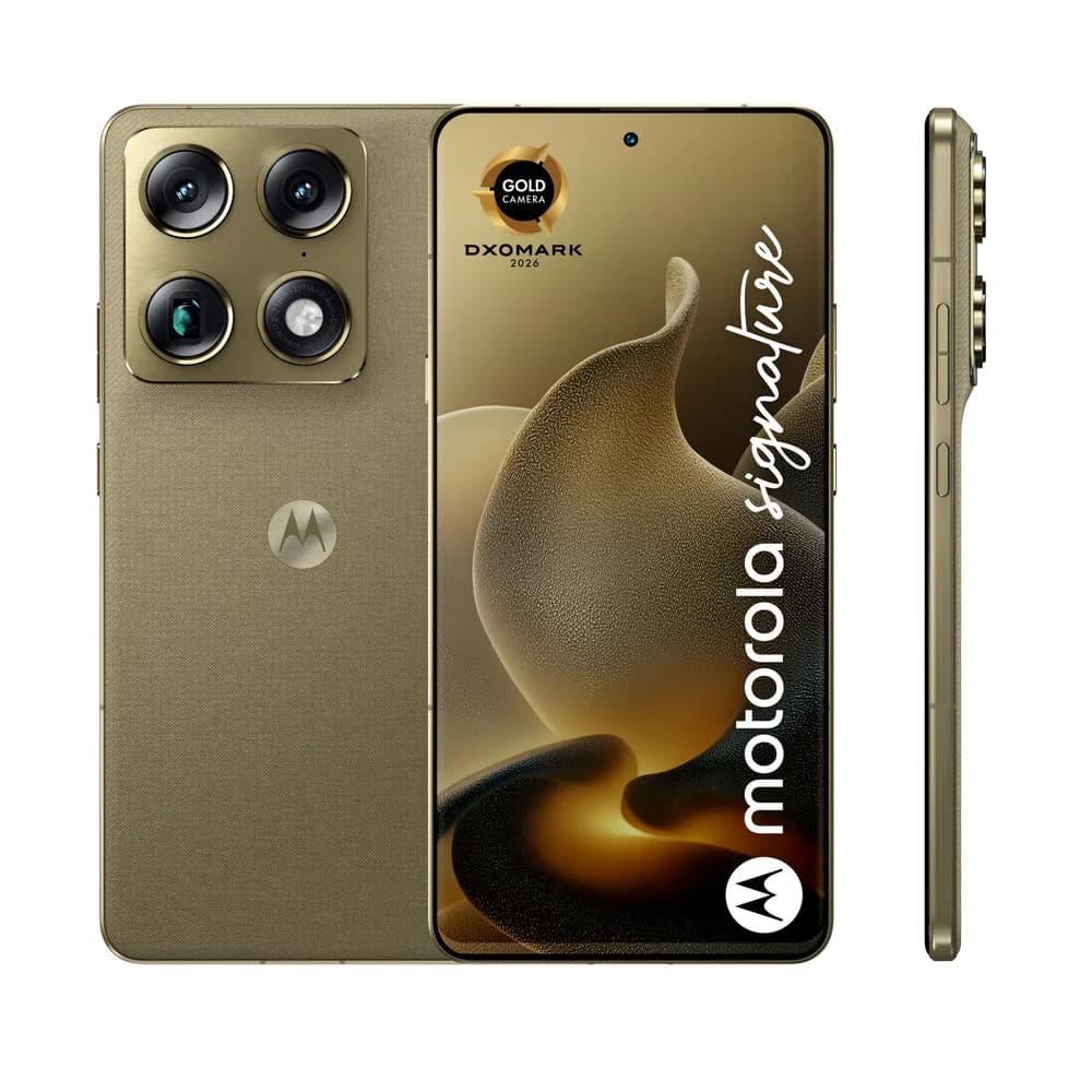 Smartphone Moto Signature 512GB 16GB RAM 5G Dual SIM Martini Olive "PBAB0003SE" — miniatură