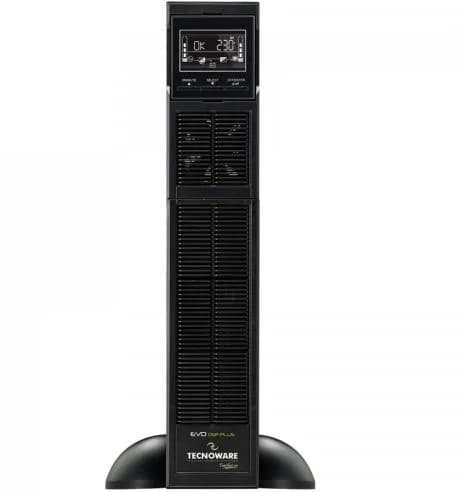 UPS Tecnoware "EVO DSP PLUS", Online, Tower/rack, 1000 W, fara AVR, IEC x 8, display LCD, back-up 11 - 20 min. "FGCEDP1202RTIEC"