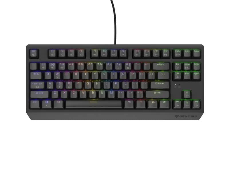 Tastatura Mecanica Gaming Genesis Thor 230 TKL, RGB, USB, Negru