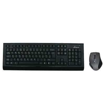 MediaRange Wireless keyboard and 5-button optical mouse set, QWERTY (UK), black "MROS104-UK"