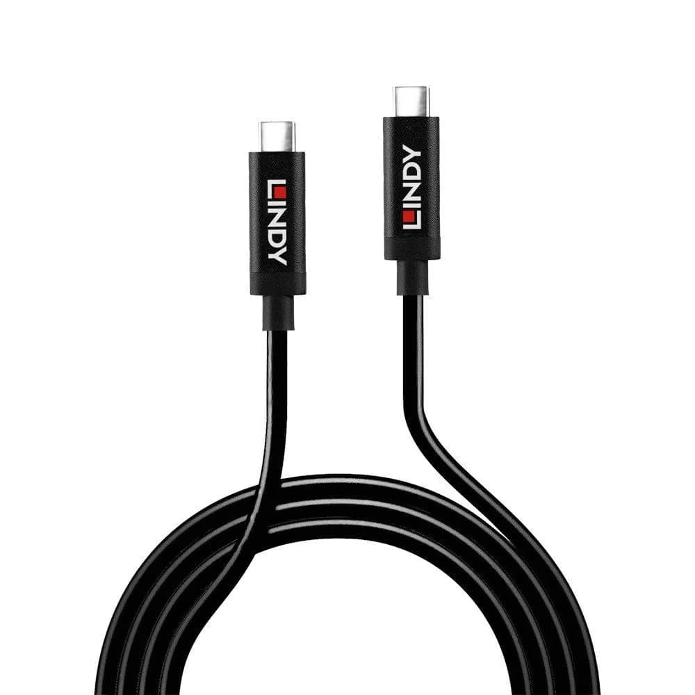 Cablu Lindy LY-43348, Active USB 3.2 Gen 2 C/C, 3m, negru — miniatură