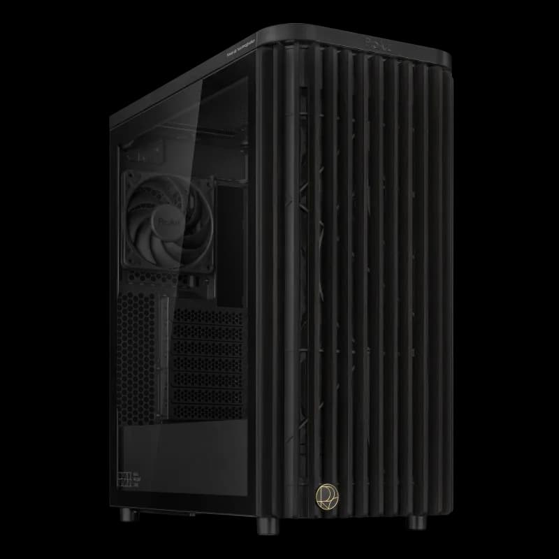 Carcasa ASUS ProArt PA401 Wood TG PWM, RGB, Mid Tower, Black