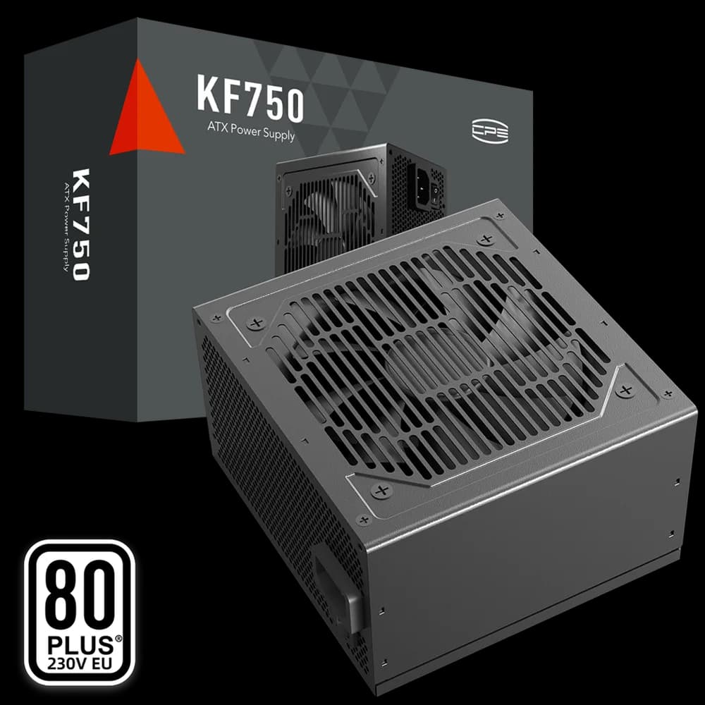 SURSA PCCOOLER, 750W, fan 120mm, certificare 80PLUS White, MB 20+4 pin x 1, CPU 4+4 pin x 2, PCI-E 6+2 pin x 2, SATA x 3, "KF750"