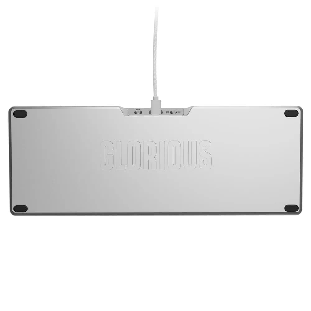 Glorious Tastatura mecanica GMMK 3 PRO 65% Prebuilt, USB-C, Fox Switches, US layout, 66 taste, Gri "GLO-KB-GMMK3-PRO-65-PB-FOX-W-SIL-US" — miniatură