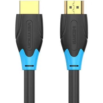 Cablu video Vention, HDMI(T) la HDMI(T), 2m, rezolutie maxima 4K la 60Hz, conectori auriti, cupru, invelis PVC, negru, "AACBH" - 6922794732667