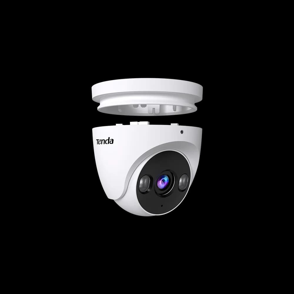 CAMERA IP Tenda, turret, pt. exterior/interior, dist. IR 30m, 4 Mpx 2.8mm, rezolutie 2560*1440, microfon, 1 x RJ45, alimentare PoE, carcasa metal, "TC3T24C-2.8" — miniatură