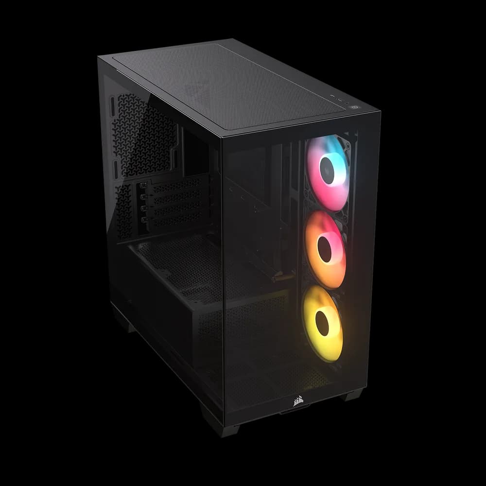 Carcasa Corsair 2800X RS-R ARGB, Micro-ATX, cu 3 ventilatoare incluse RS120-R ARGB, Negru "CC-9011347-WW" — miniatură