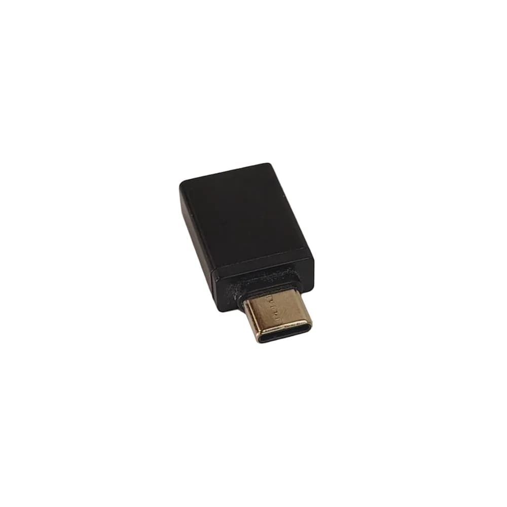 ADAPTOR Spacer pt. smartphone, de la USB 2.0 (Mama) la Type-C (Tata), negru, "SPAD-USBF-TYPECM-02" — miniatură