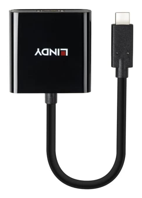 Converter Lindy USB Type C to HDMI 4K60, Supported Bandwidth: HDMI® 2.0 with 18Gbps, Maximum Input Resolution: 3840x2160@60Hz Maximum Output Resolution: 3840x2160@60Hz — miniatură