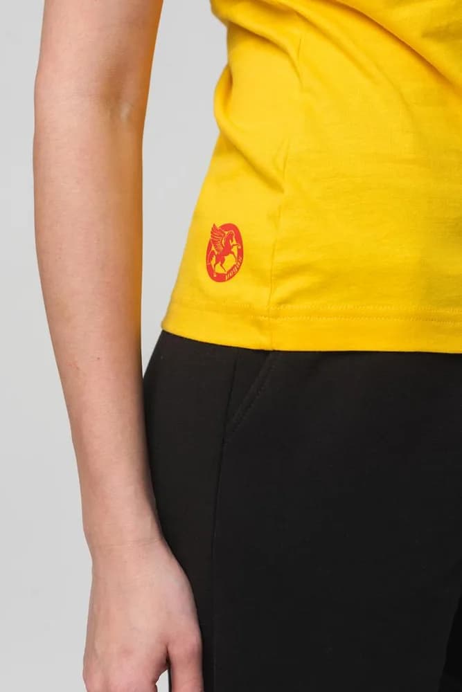 TSHIRT CASUAL F CAL PEGAS YELLOW-M — miniatură