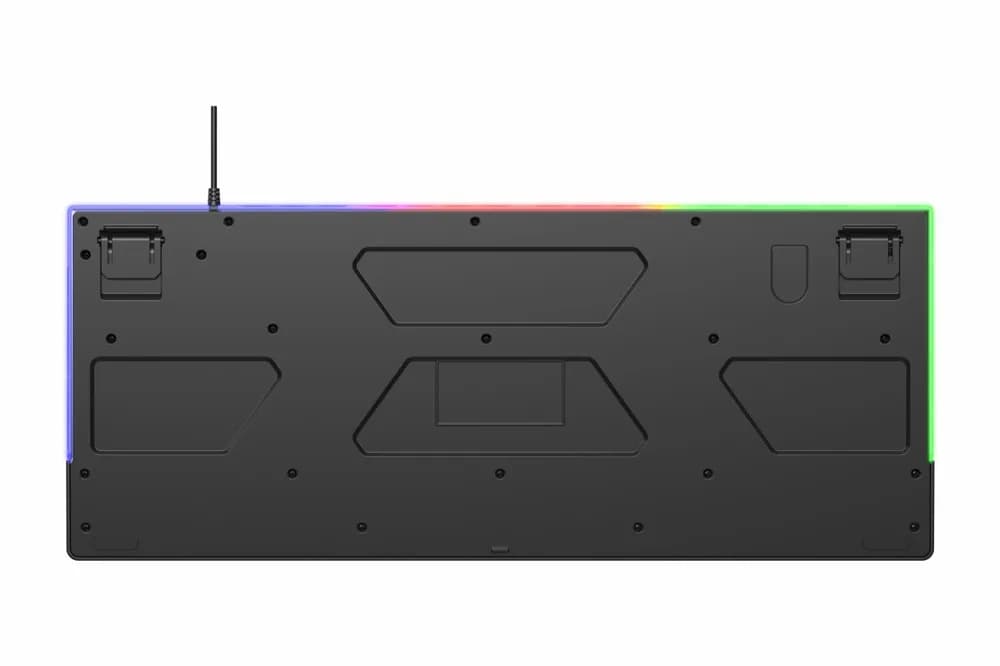 Tastatura gaming cu fir iluminata Serioux Nexor, interfata USB, numar de taste: 104, material ABS, anti-ghosting: 19 taste, lungime cablu 1.5m PVC, dimensiuni (LxAxH): 435.74 × 178.54 × 33.62 mm, negru — miniatură