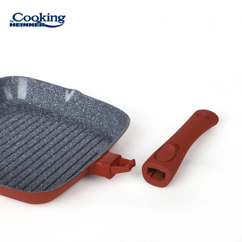 TIGAIE GRILL ALUMINIU TURNAT+CAPAC 24x4 CM,CALABRIA, COOKING BY HEINNER — miniatură