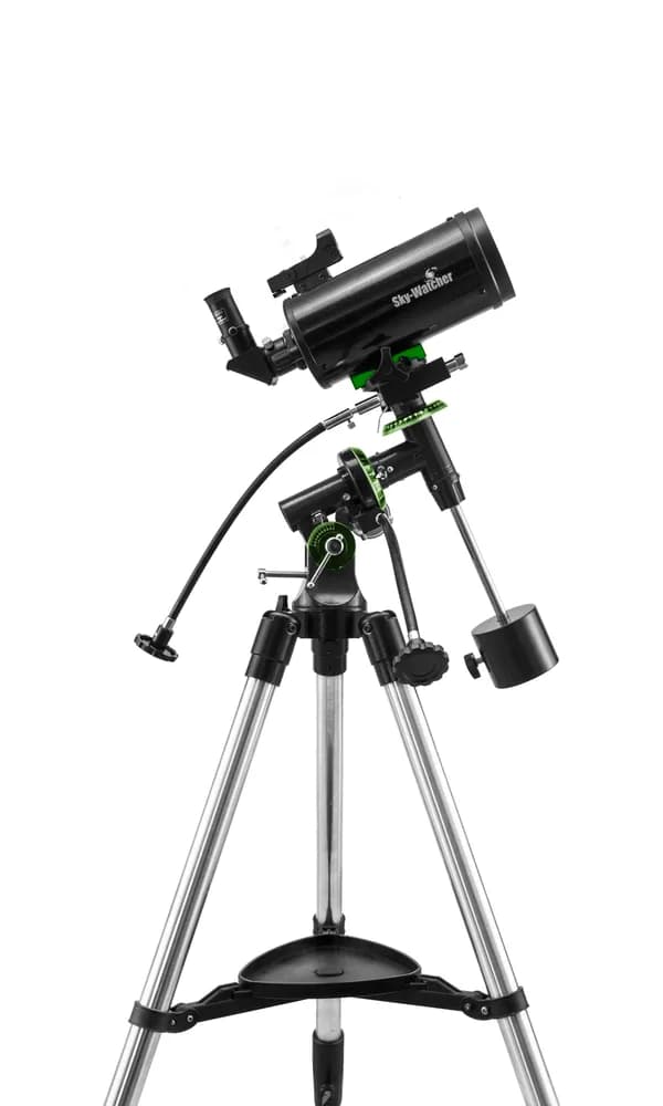 Telescop SkyWatcher Skymax-90 Maksutov-Cassegrain 90/1250 pe montură NEQ2 cu picioare de oțel