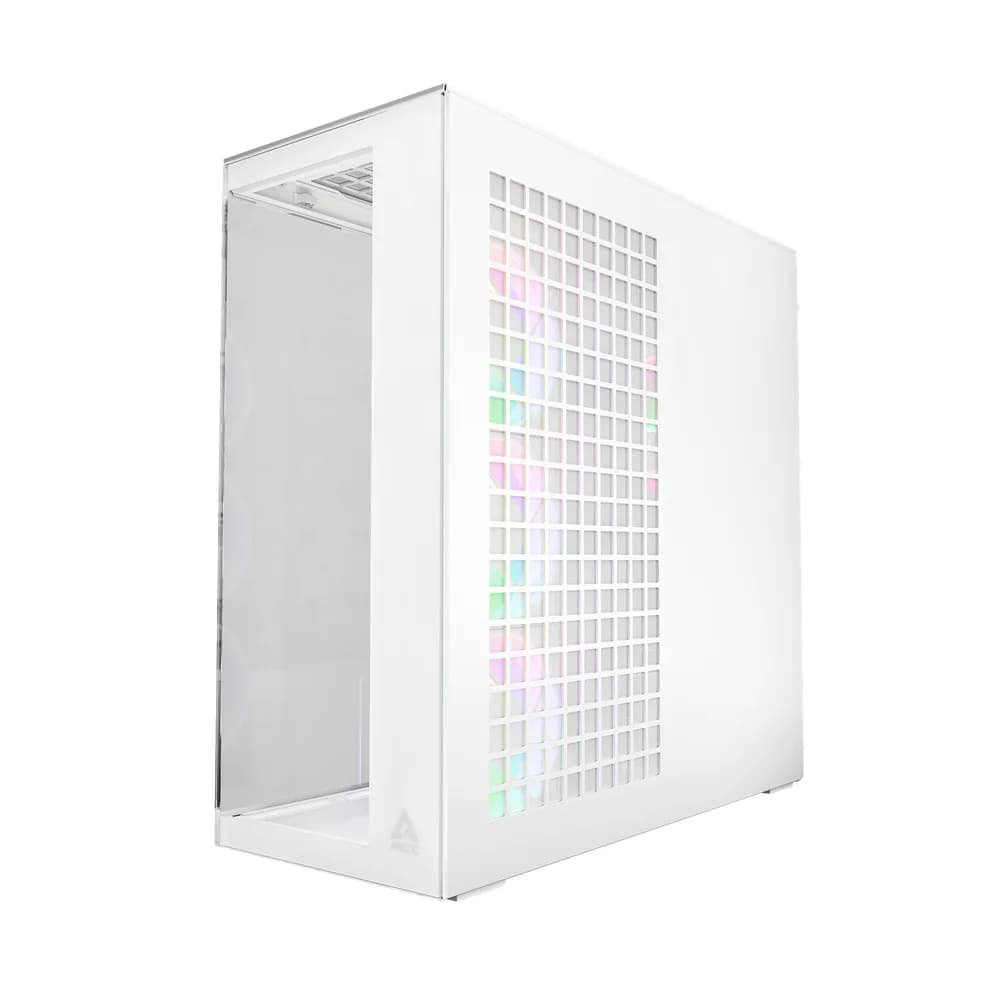 CARCASA Arctic "Xtender Wh", mid tower, max 8xfan, 3xP14 ProR ARGB si 2xP12Pro ARGB instalate, PSU shroud 24 LED ARGB, USB-C x 1, USB 3.2 x 2, audio+mic, 7 sloturi expans, alb, "ACPCC00014A" — miniatură