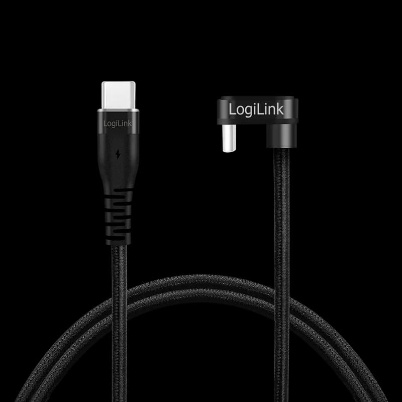 CABLU alimentare si date LOGILINK, pt. smartphone, USB 2.0, USB Type-C (T) la USB Type-C (T) la 180 grade, 3m, 2 x ecranat, aluminiu, negru, "CU0194"