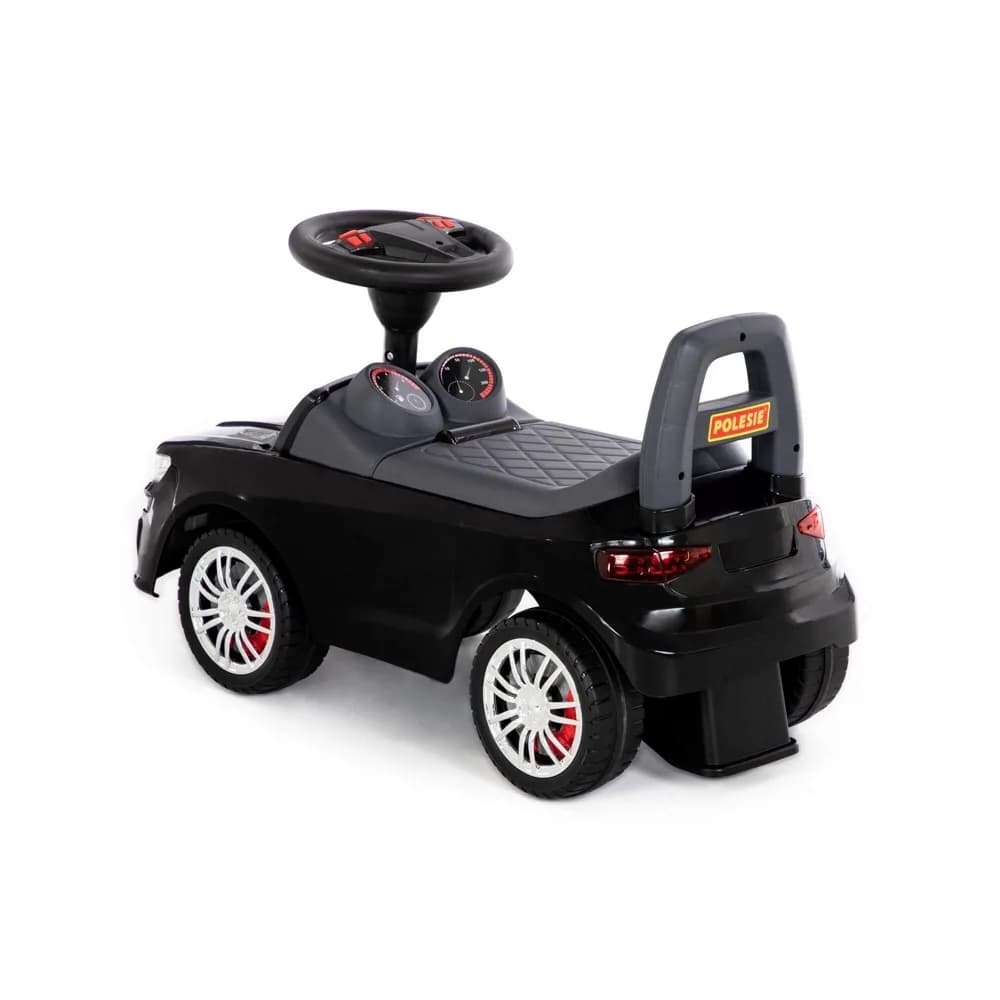 Masinuta - Supercar, neagra, fara pedale, 66x28.5x30 cm, Polesie — miniatură