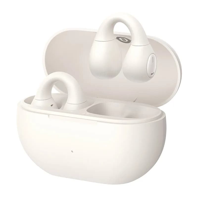 CASTI Baseus Bass 15 Clip Open-Ear TWS, pt smartphone, wireless, bluetooth 5.4, dual-mic pe casca, 8 ore durata baterie, alb "A00079500223-00" - 6932172674328 — miniatură
