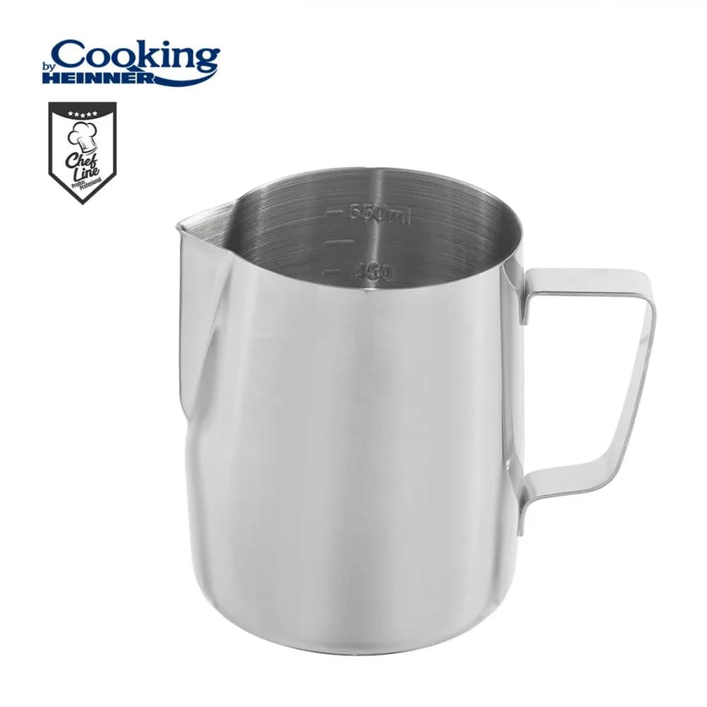 CANA INOX LAPTE 550 ML, COOKING BY HEINNER, CHEF LINE — miniatură