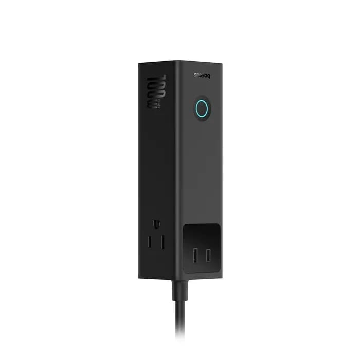 INCARCATOR RETEA Baseus PowerCombo Pro Powerstrip, pentru USA 110V, Quick Charge 100W, 3 x AC, 2 x USB Type-C Output 5V/3A, 2 x USB, lungime cablu 1.5m, negru "E00023509113-00" - 6932172634995 — miniatură