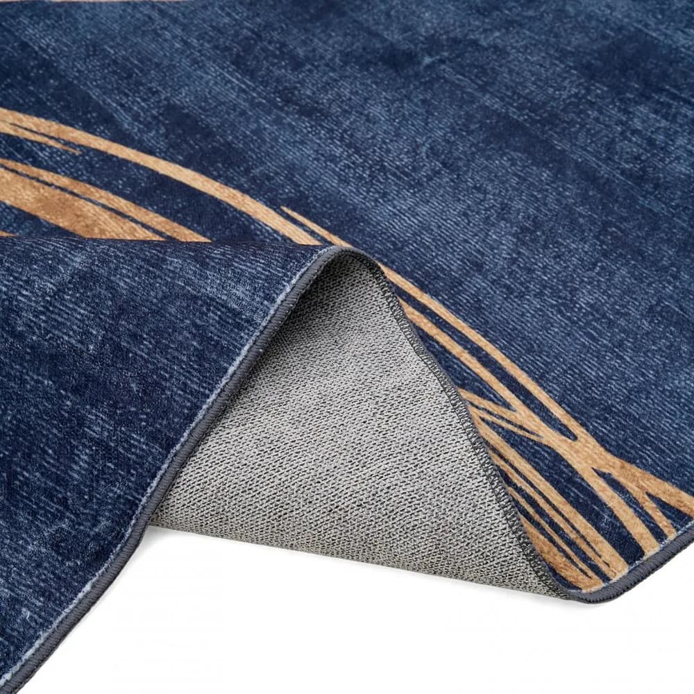 Covor printat, CIRCLE 160x230 cm, lavabil cu spate antialunecare, inaltime fir 3mm — miniatură