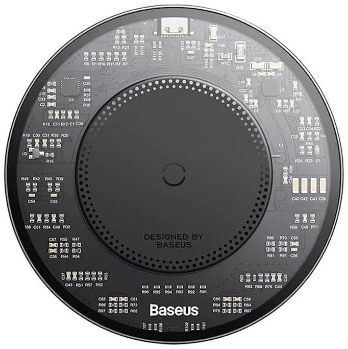 Incarcator Wireless Baseus Simple Qi, 15W, 1 port, Negru — miniatură