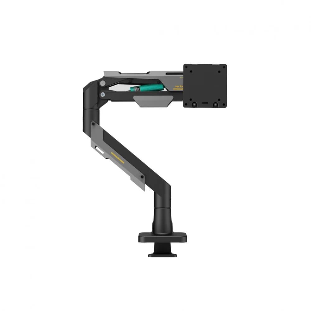 Suport monitor Serioux SRXA-MM101-C012GR, arc cu gaz, compatibilitate dimensiune ecran 24"-57", greutate maximă suportata: 2~30 kg, VESA: 75x75, 100x100, 100x200, 200x100, 200x200, inclinare: +70°~-45°, pivotare: +90°~-90°, rotația ecranului: 360° — miniatură