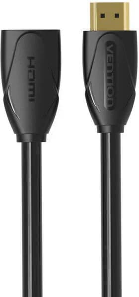 Cablu video prelungitor Vention, HDMI(M) la HDMI(T), 2m, rezolutie 4K la 60Hz, negru, "VAA-B06-B200" - 6922794721180