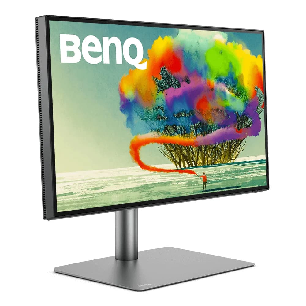 Monitor IPS LED Benq 27" PD2725U, Ultra HD (3840 x 2160), HDMI, DisplayPort, Thunderbolt, Pivot, Boxe (Negru/Gri) "9H.LJXLA.TBE" — miniatură