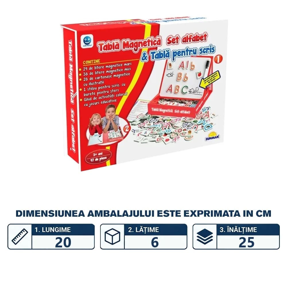 Smile Games - Joc educativ alfabetul pe tableta magnetica — miniatură