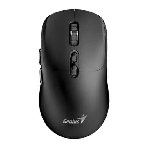 MOUSE Genius "NX-8080S", PC sau NB, wireless 2.4GHz, Bluetooth, optic, 1600 dpi, butoane/scroll 6/1, acumulator, buton Copilot, negru, "31030042400" 4710268262466 — miniatură