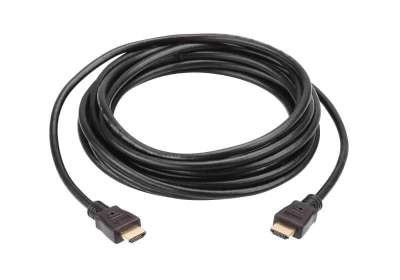 Cablu ATEN 2L-7D10H. Lungime cablu: 10 m, Conector 1: HDMI Tip A (Standard), Conector 1 gen: Tată, Conector 2: HDMI Tip A (Standard), Conector 2 genuri: Tată, Placare contacte conectori: De aur, 3D, Rezoluţia maximă: 4096 x 2160 Pixel, Culoarea produsului: Negr