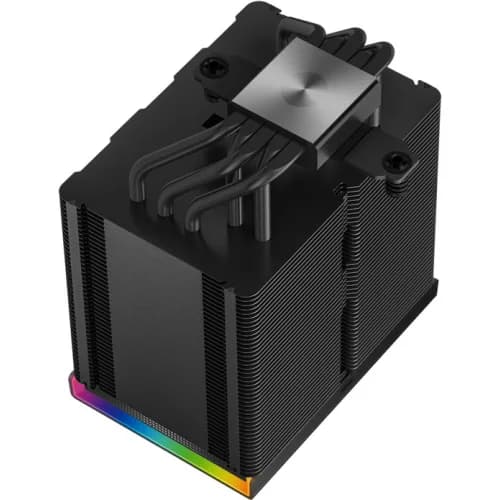 COOLER DeepCool "AK500 DIGITAL PRO" skt. Intel si AMD, racire cu aer, vent. 120mm, 500 - 1750 rpm, 5 heatpipes, inaltime 162mm, afisaj digital,"R-AK500-BKAPMN-G" — miniatură