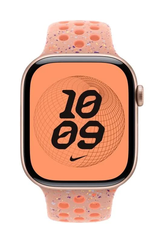 Curea pentru Apple Watch 46mm Alpenglow Pink Nike Sport Band - S/M