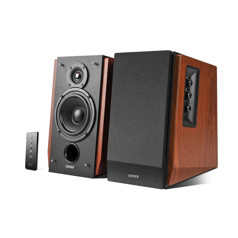 BOXE EDIFIER 2.0, RMS: 66W (2 x 15W, 2 x 18W), bluetooth, telecomanda wireless, volum, bass, treble, dual RCA, brown, "R1700BT-BR"