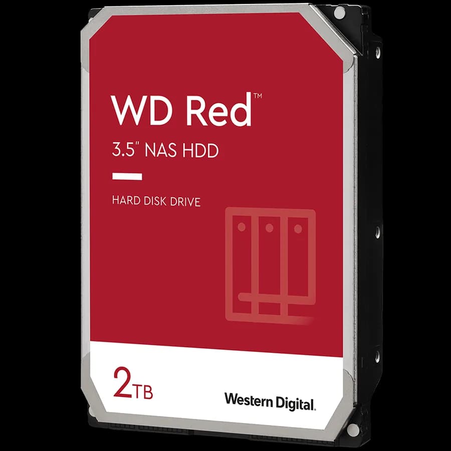 HDD NAS WD Red Plus 2TB CMR, 3.5, 64MB, 5400 RPM, SATA, TBW: 180 "WD20EFPX"
