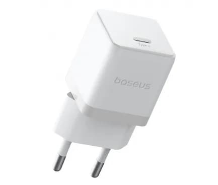 INCARCATOR retea Baseus Palm, Quick Charge 30W, 1 x USB Type-C, alb "P10111605213-00" - 6932172672768 — miniatură