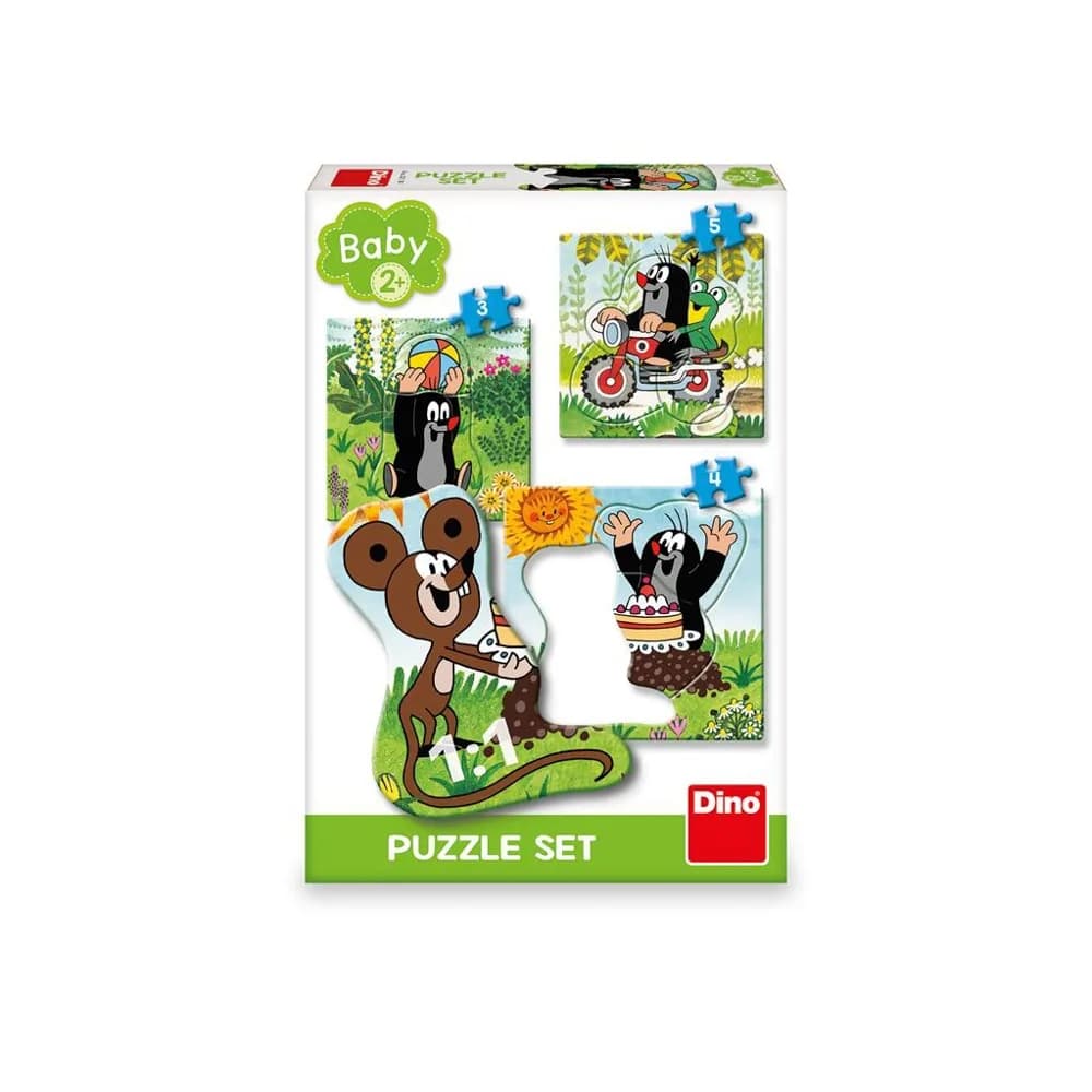 Puzzle 3 in 1, Mica Cartita pe pajiste - DINO TOYS — miniatură