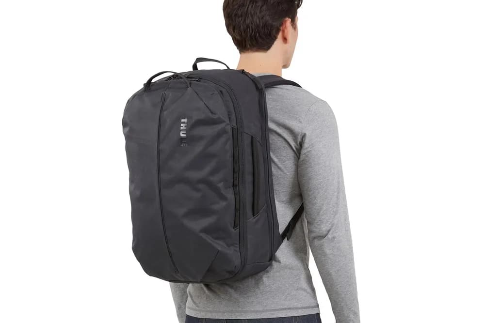 RUCSAC THULE Aion, pt. notebook de max. 15 .6 inch, 40l, 2 compartiment, buzunar frontal x 2 | buzunar lateral x 2, waterproof, nylon, negru, "TATB140 Black" / "3204723" — miniatură
