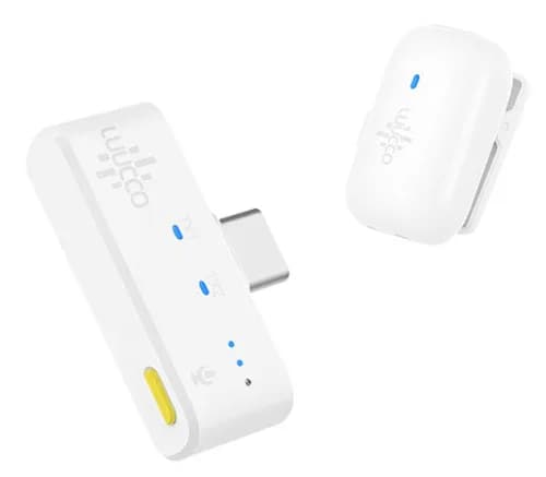 Microfon Lavaliera Wireless Luucco MiniPods-K1,USB-C, alb