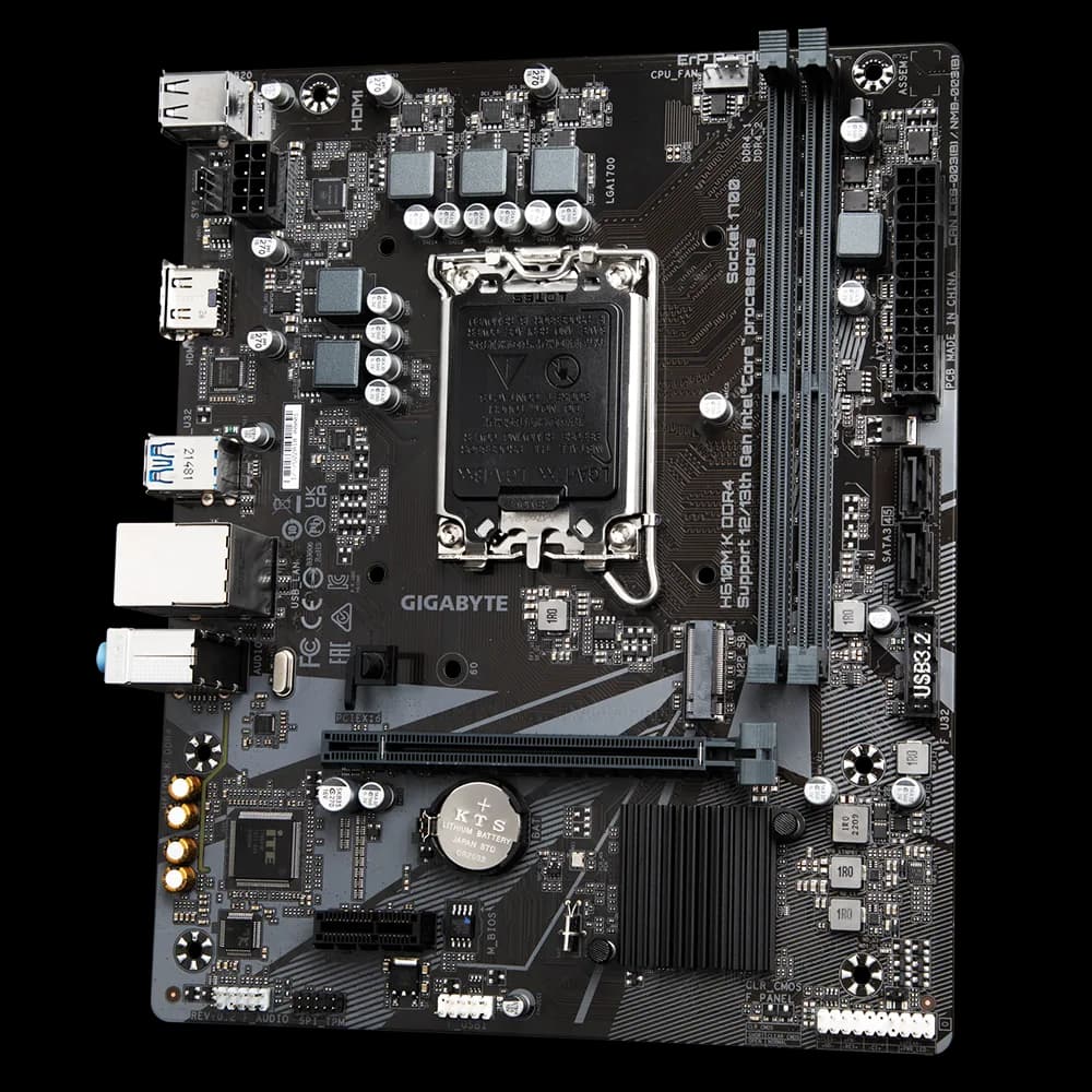 Placa de baza Gigabyte H610M K, Socket 1700, DDR4, Micro-ATX — miniatură