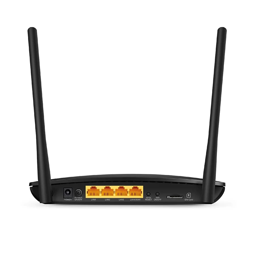 ROUTER TP-LINK wireless. 4G LTE (desktop), 300Mbps, 3 porturi 10/100Mbps + 1 WAN/LAN, "TL-MR6400" — miniatură